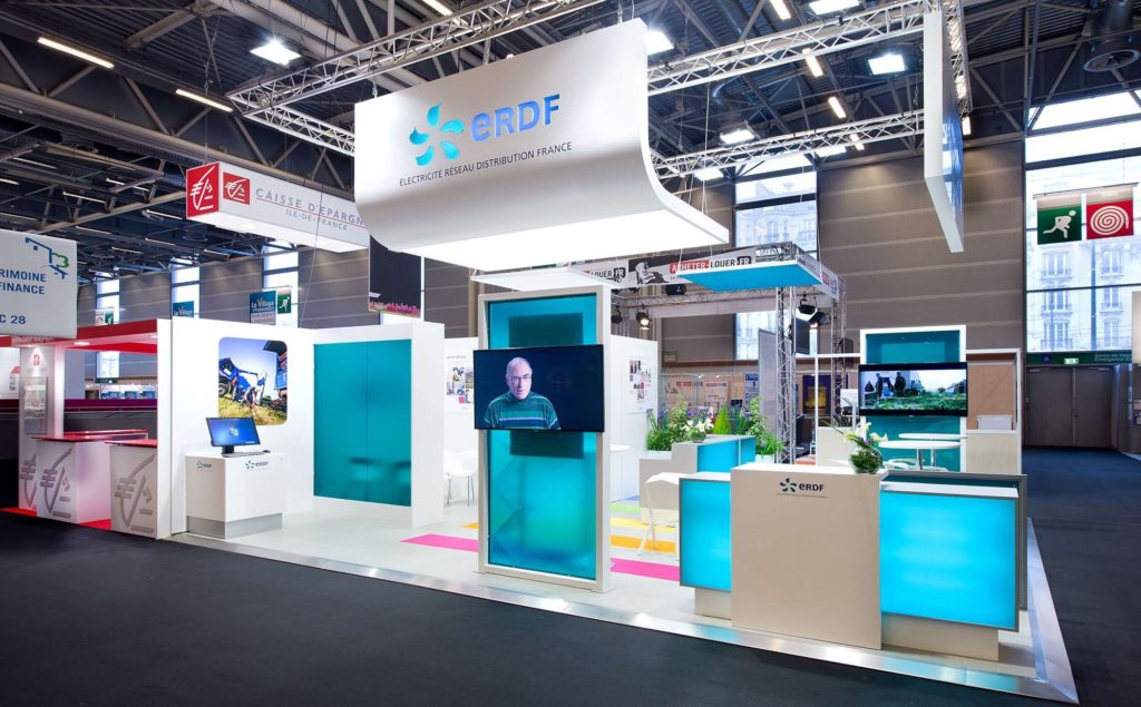 salon de l événementiel Source d’inspiration Stand ERDF design by ? AMG